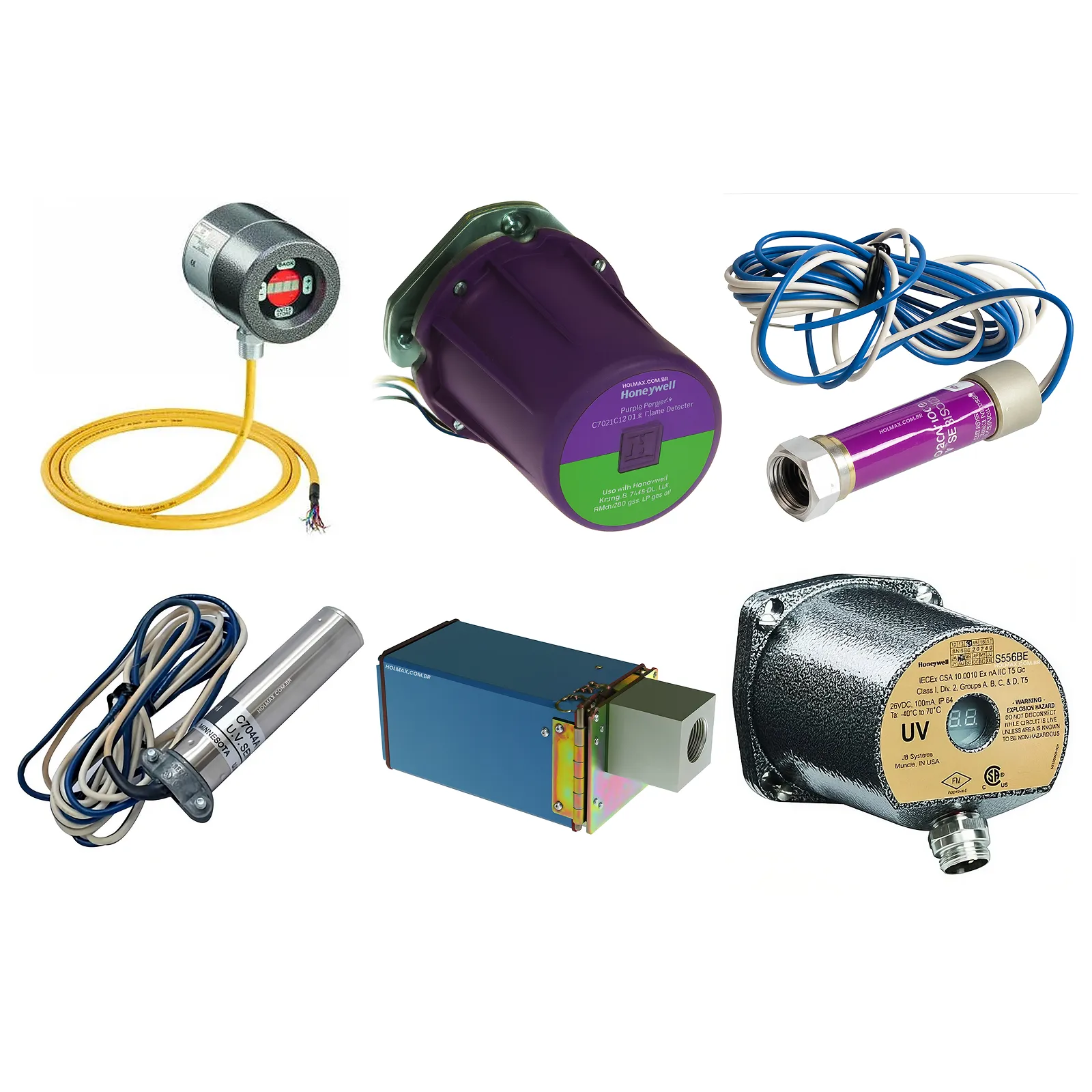 Detectores de Chama - Equipamentos Honeywell para combustão industrial