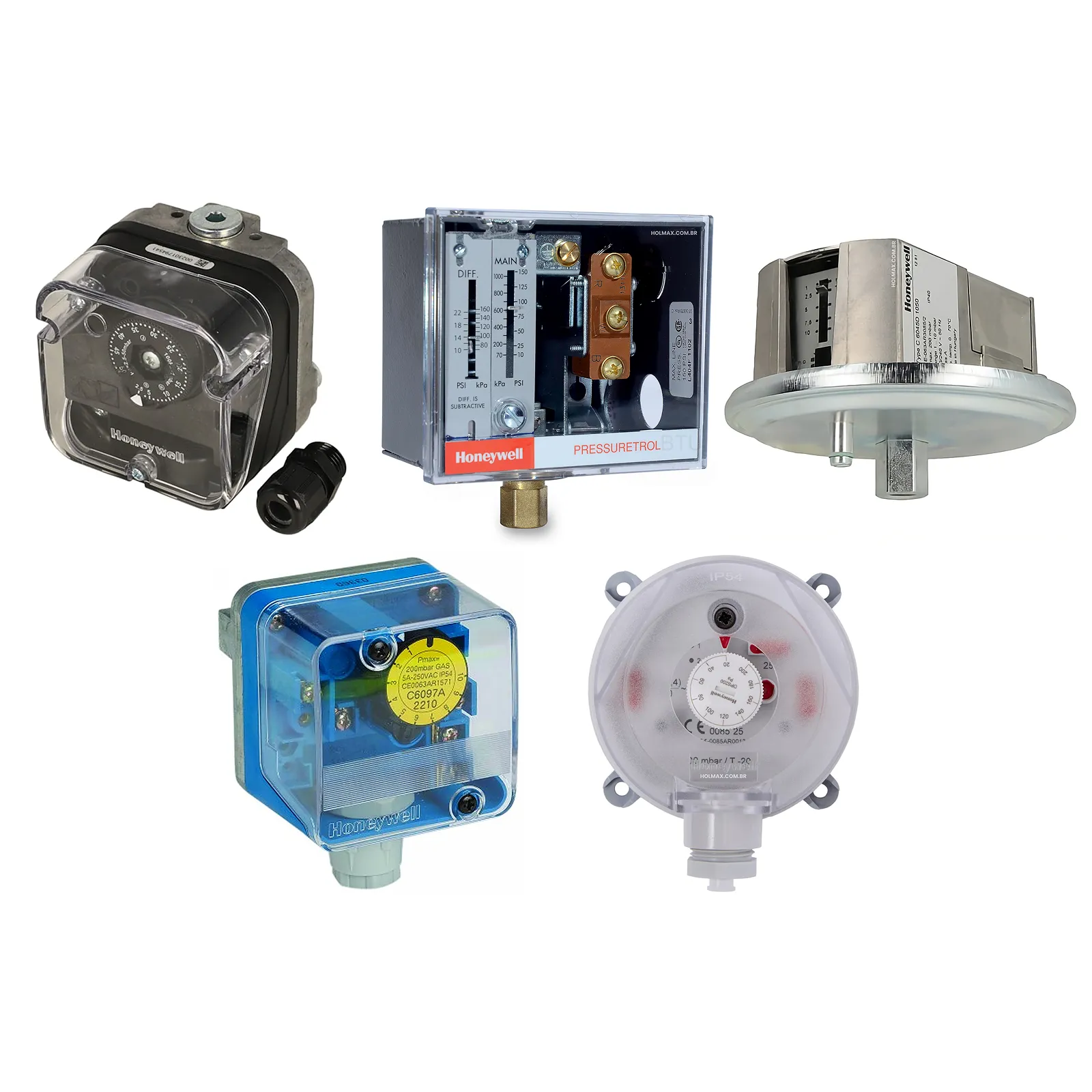 Pressostatos - Equipamentos Honeywell para combustão industrial