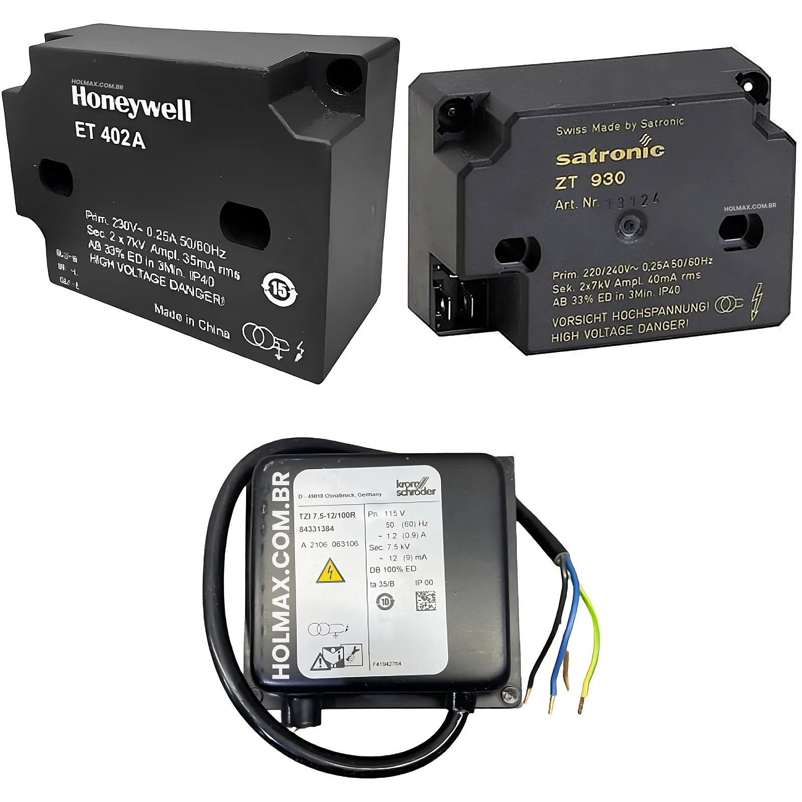 Transformadores de Ignição - Equipamentos Honeywell para combustão industrial