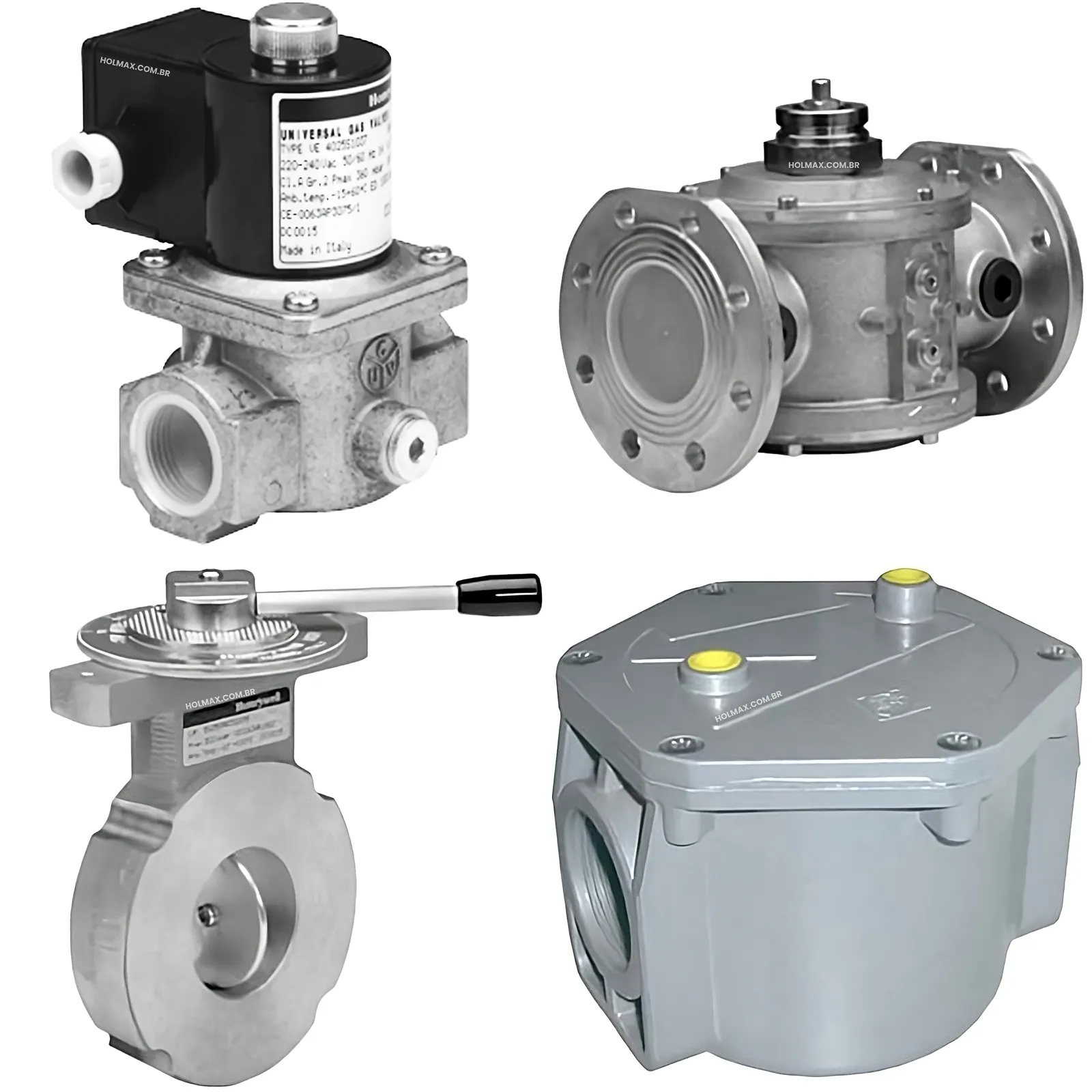 Válvulas e filtros - Equipamentos Honeywell para combustão industrial