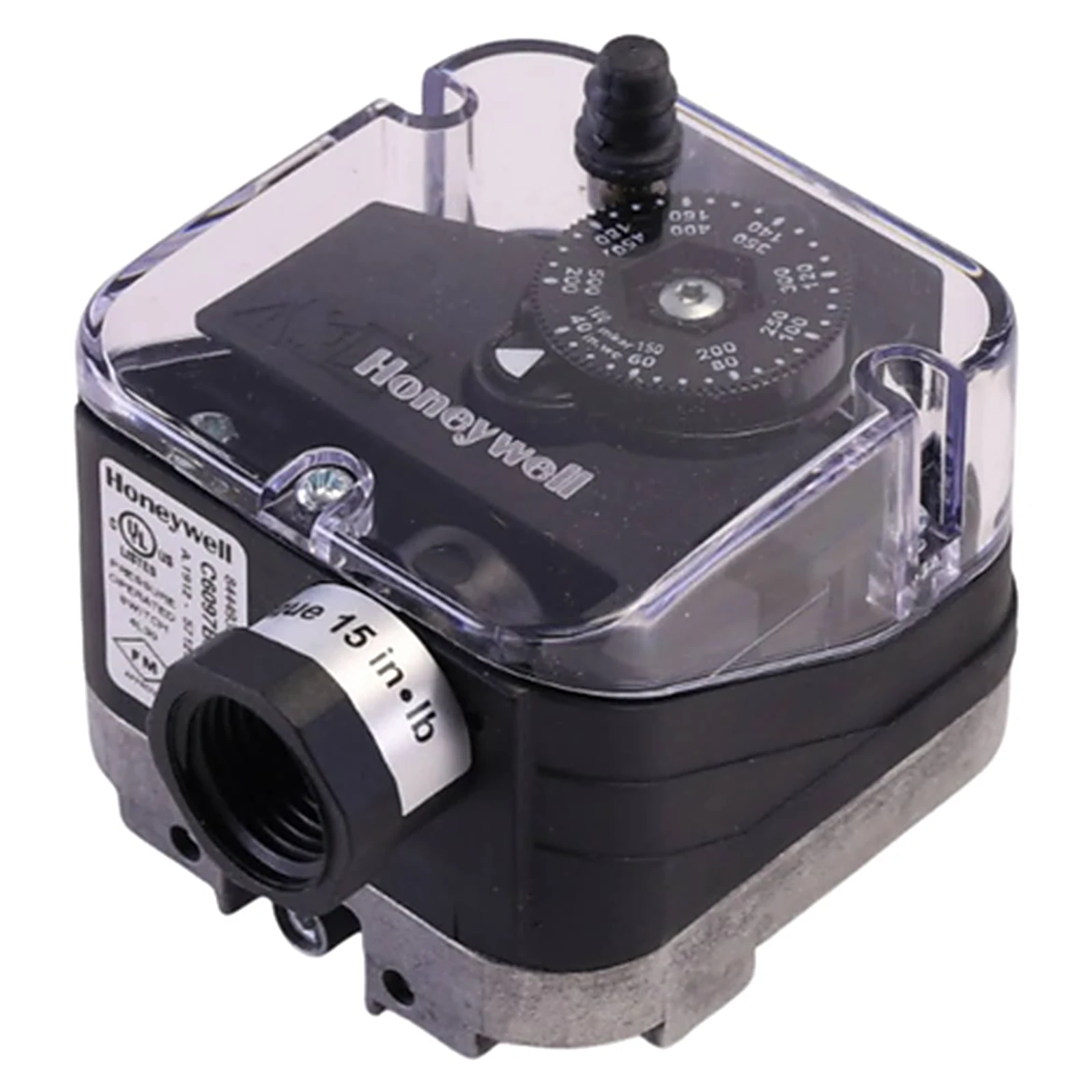 C6097A4110 - Pressostato de Gás e Ar Honeywell CE (EN 1854) — 1–10 mbar, Atua na Queda C6097A4110 - Honeywell - Distribuidor Holmax