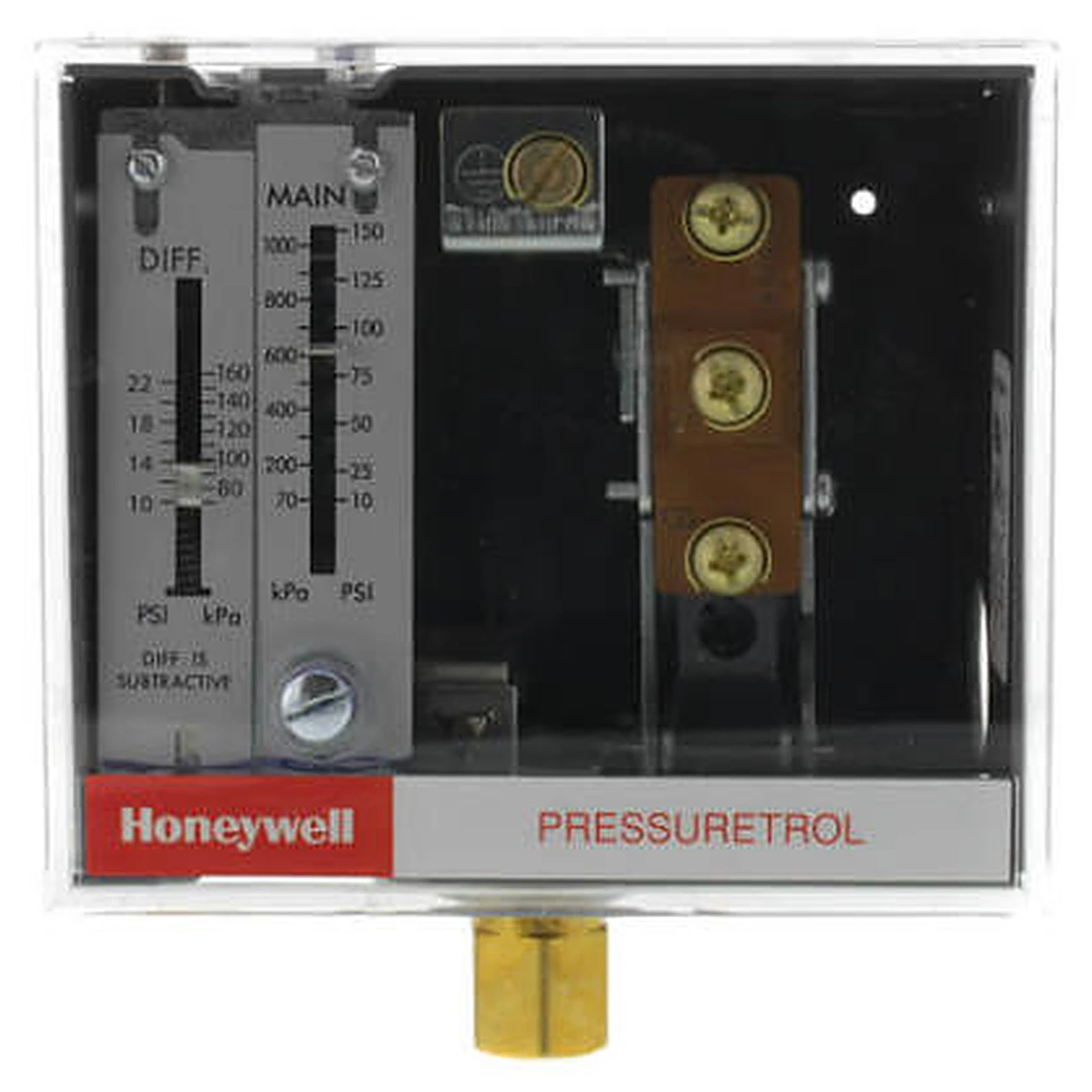 L404F1102 - Controlador de Pressão Pressuretrol® Honeywell — 10 a 150 psi (NPT) L404F1102 - Honeywell - Distribuidor Holmax