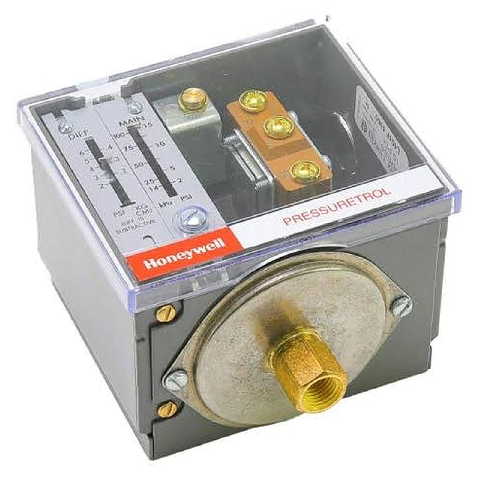 L404F1235 - Controlador de Pressão Pressuretrol® Honeywell — 20 a 300 psi (BSPT) L404F1235 - Honeywell - Distribuidor Holmax