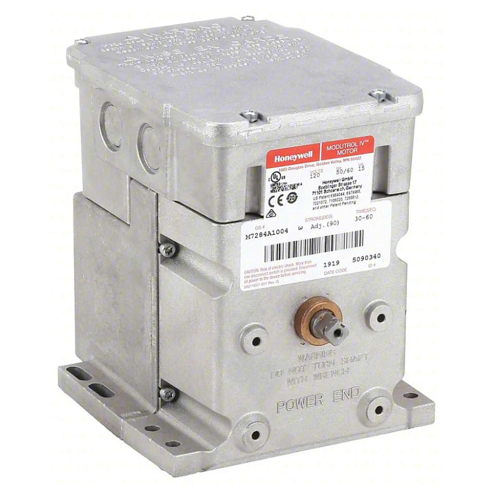 M9184D1021 - Servomotor Modutrol IV™ Série 90 Proporcional 150 lb-in Honeywell — curso ajustável, eixo rosqueado, TRADELINE M9184D1021 - Honeywell - Distribuidor Holmax