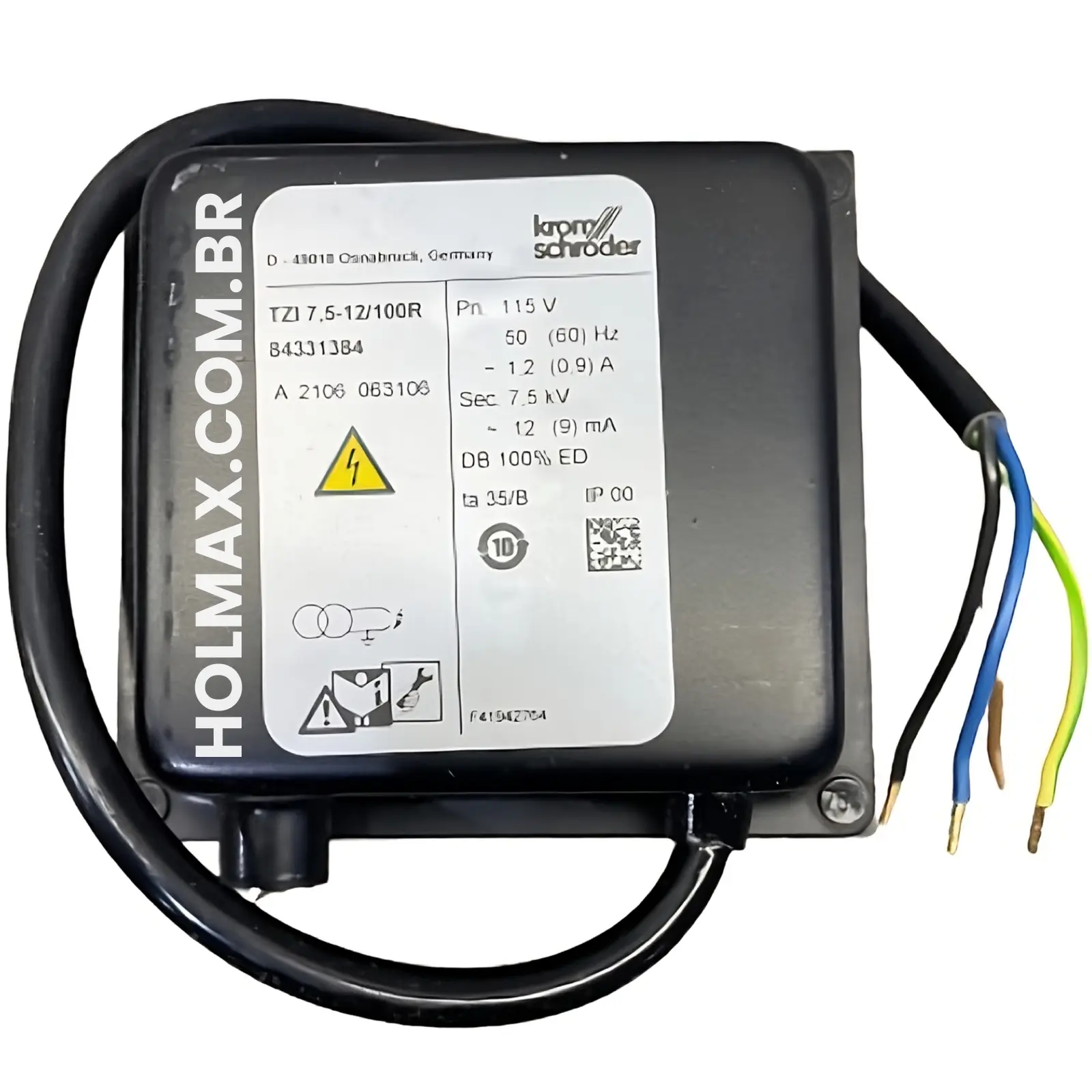 TZI 7.5-12/100R - Transformador de ignição Kromschroder TZI 7.5-12/100R - Honeywell